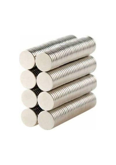 100 Adet Neodyum Mıknatıs Magnet - D5x1mm Yuvarlak Mini Neodyum