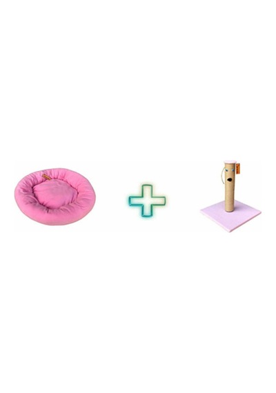 Polar Simit Yatak + Brt Pet Kedi Tırmalama Tahtası 42 CM