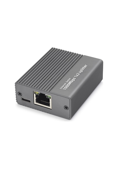Hadron Hdx1412 Gigabit Ethernet Switch 3 Port Type C Güç Girişli Gri