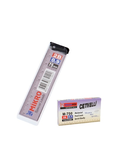 Mikro Min Cetvelli 2B 75 MM 0.9 MM M-750 24  Adet