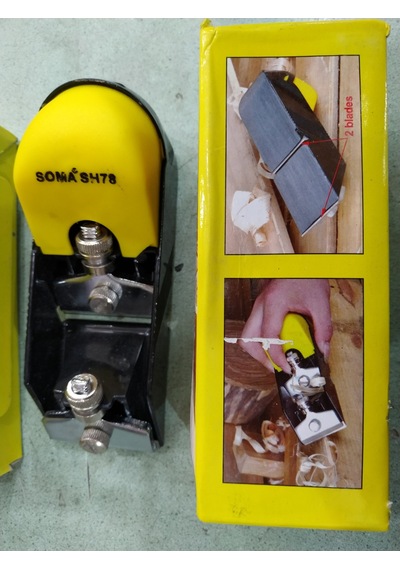 Soma Avuçiçi Mini Ahşap Rende Ufak Planya Çift Bıçak
