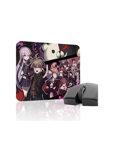 Danganronpa Kaymaz Dikişli Kauçuk Oyuncu Mousepad V3 - 22x18 Gaming Mouse Pad Fare Altlığı