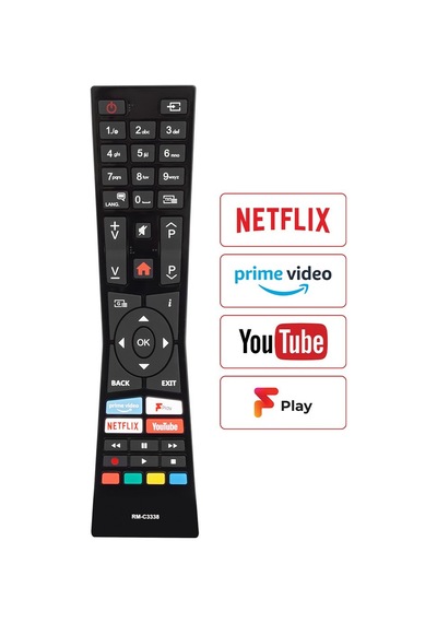 Vestel Uyumlu H0360a Netflix Youtube Prime Video Tuşlu Tv Kumandası