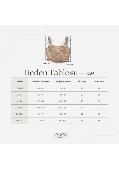 L'aura Corset Somon Rengi Fırfırlı Bayan Korse Büstiyer Pembe