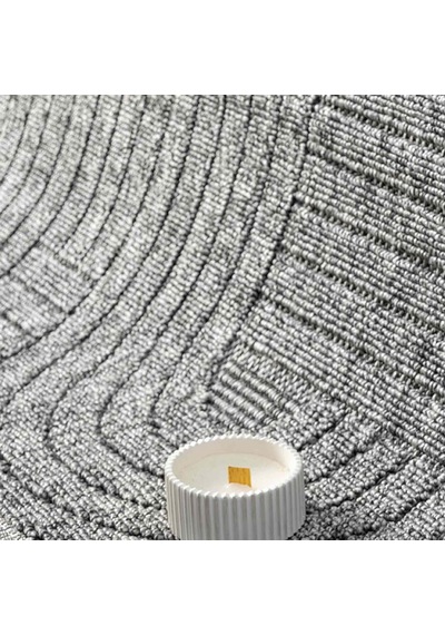 Antrasit Gri Geometrik Desenli Yumuşak Halı - Dk623al Antrasit - Gri