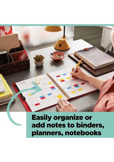 Post-it Bayraklar, 50/dispenser, 2 Dispenser/paket, 1" Geniş, Parlak Mavi 680-bb2