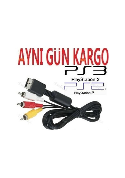 Playstation 2 3 Ps2 Ps3 Tv Av Bağlantı Kablosu