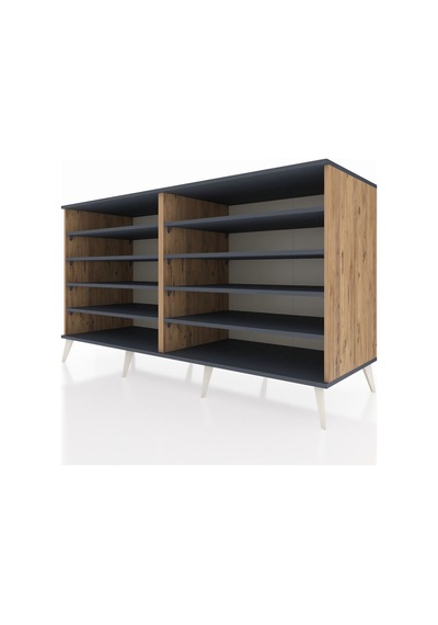 Kronos Konsol 8 Raflı 176x59x99 Çam-antrasit Çam-antrasit Kronos Konsol 8 Raflı 176x59x99 Çam-antrasit Çam-antrasit