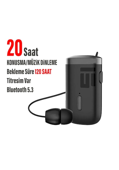 Exenar SW58 Bluetooth 5.3 Makaralı Kulak İçi Kulaklık