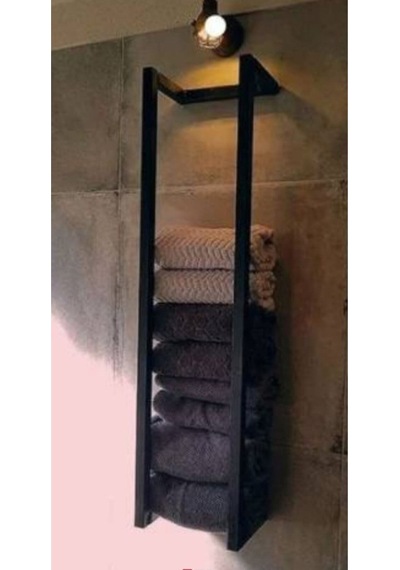 Banyo Havlu Rafı Siyah