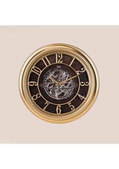 Klik Babil Astro Işıklı Duvar Saati - Gold - 46 Cm Çok Renkli