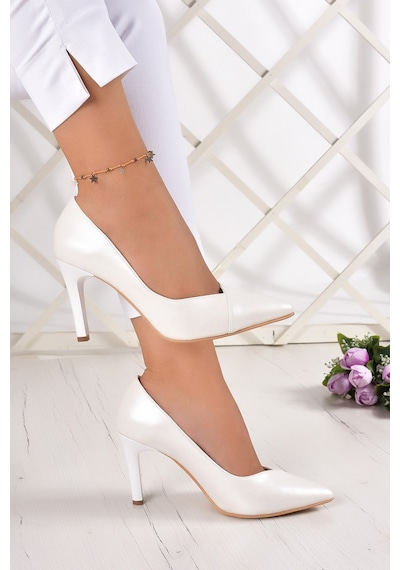 Erkan Saçmacı Veronica İnci Beyaz Vegan Sivri Burun İnce Topuklu Stiletto Gelin Ayakkabısı Sedef Erkan Saçmacı Veronica İnci Beyaz Vegan Sivri Burun İnce Topuklu Stiletto Gelin Ayakkabısı Sedef