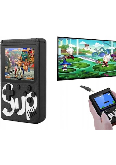 Video Oyun Konsolu 400 Oyunlu Mini i Gameboy Siyah