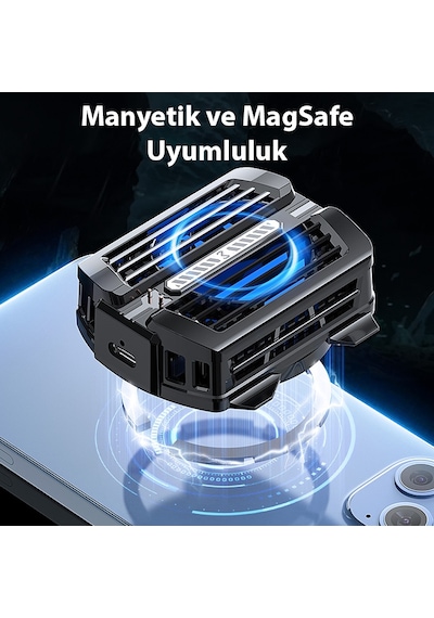 Memo Cx12 Powerbank Girişli Manyetik Cep Telefon Soğutma Fanı Ra