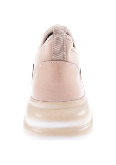 Dgn 315-23y Kadin Kalin Taban Strech Detayli Silver Taş Bağcikli Sneakers Ayakkabi 315-2026-R12632 Ten