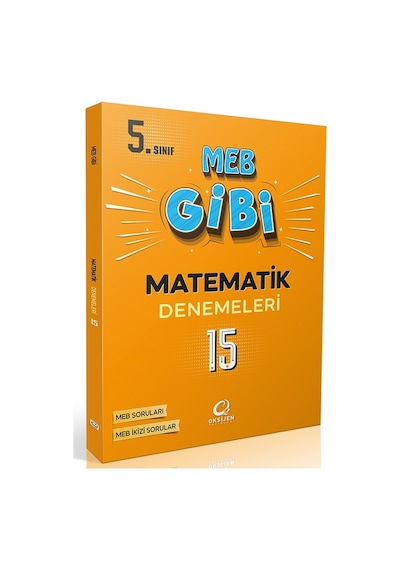 Oksijen 5. Sınıf Matematik Meb Gibi 15 Li Branş Denemeleri