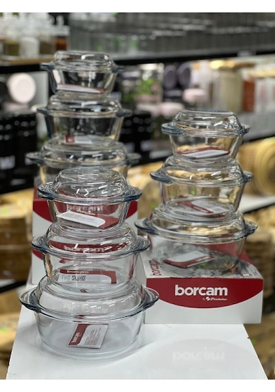 Kapaklı 3 Lü Borcam Şeffaf