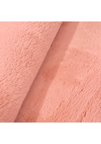 Çam Halı Tavşan Poly Rptf5020 Peluş Halı - Rose -yüksek Kalite-ekstra Yumuşak - Kaymaz Özel Tabanlı - Özel Ölçü Koyu Pembe