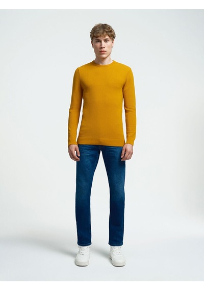 Loft Regular Fit Erkek Kazak Mustard