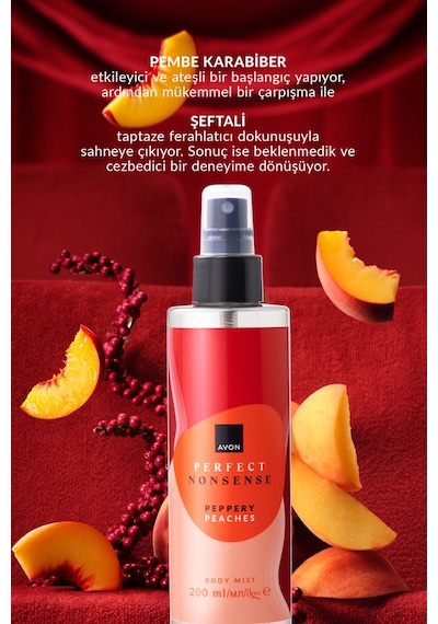 Perfect Nonsense Peppery Peaches Vücut Spreyi 200ml Perfect Nonsense Peppery Peaches Vücut Spreyi 200ml