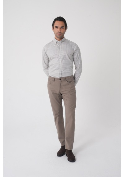 Bisse Erkek 5 Cepli Spor Pamuk Bej Pantolon Pns25k25208 D07 Bej