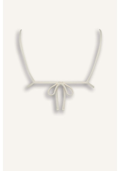 Defacto Regular Fıt Nakışlı Brode Bikini Üstü B6894ax26smer103 Ekru-er103