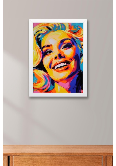 Marilyn Monroe Pop Art Çerçeveli Tablo - Pop Art Poster Tablo