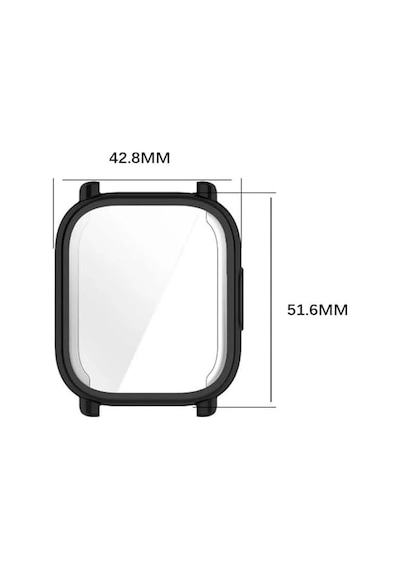 Xıaomı Redmi Watch 5 Lite İle Uyumlu Tam Kapatan Çerceve Önü Kapalı Tasarım Silikon Kılıf Çerçeve Darbe Ve Çiziklere Karşı Koruma Şeffaf