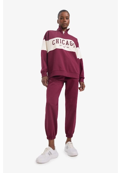 Defacto Defactofit Nba Chicago Bulls Standart Fit Cepli Jogger Paça Standart Boy Pantolon E8917ax25aubr170 Bordo