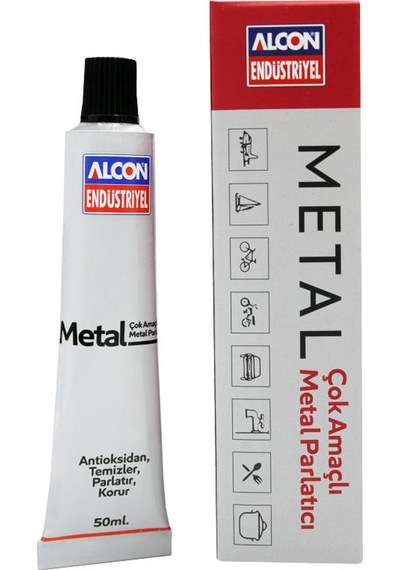 Alcon Metal Polish Çok Amaçlı Çelik Parlatıcı 80 Gr Tüp M-9935