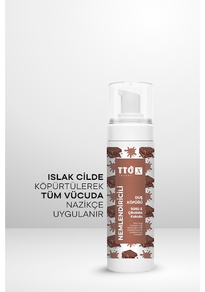 Tto-x Nemlendiricili Duş Köpüğü Sütlü&çikolata Kokulu 200ml Çikolata 10744785
