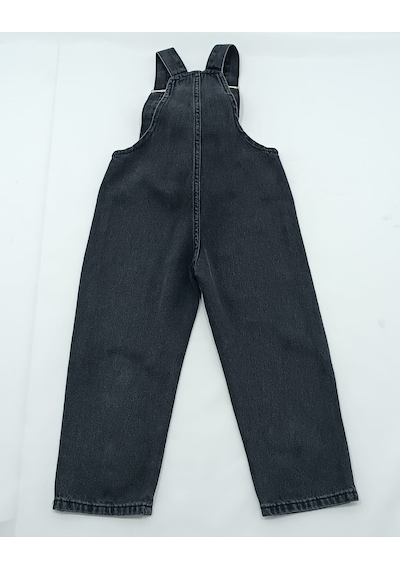 Kot Salopet Ayıcıklı Unisex Siyah