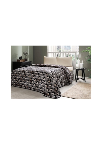 Özdilek Ouro Tek Kişilik Battaniye Çantalı 160x220 Siyah