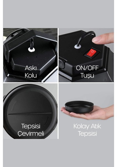 Uv Işıklı Elektrikli Sinek Öldürücü Askılı Kulplu İç Dış Mekan Kablolu Sessiz Koku Yapmaz Beyaz