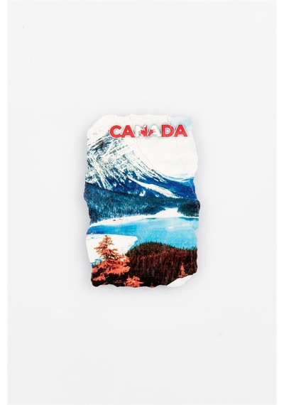 Kanada Moraine Gölü Fresco Magnet
