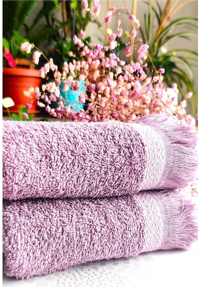 2'li Set Saçaklı Desen Çeyizlik 35x60 Cm. Mutfak Havlu Seti Renkli