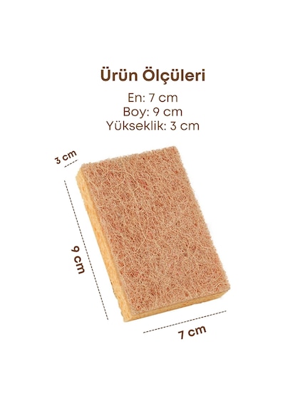 Grimorlife 5 Adet Lifli Düz Bulaşık Süngeri Özel Dokulu Dayanıklı Pinterest Mutfak Temizlik Süngeri Seti