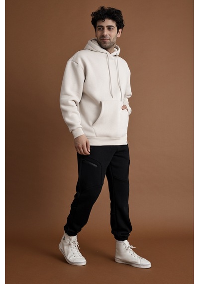 Scorp Origin Erkek Hoodie Sweatshirt Bej Standart Çok Renkli