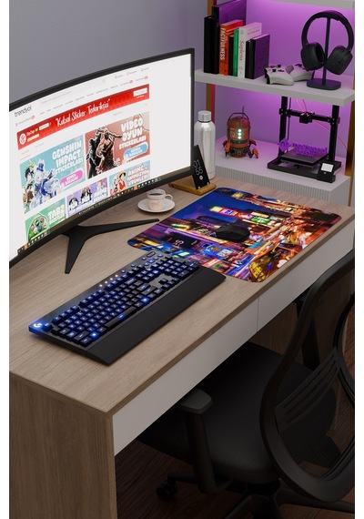 Times Meydanı New York Amerika 2 V2 48x40 Xl Gaming Kauçuk Kaymaz Taban Mouse Pad Fare Altlığı