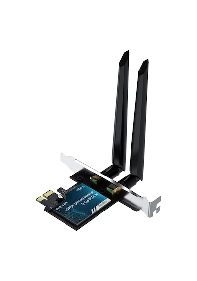 Veggieg Ax1200 Wi-fi 5 Alıcı Ve Bluetooth 4.2 Adaptör 5db Dual Anten Pcıe Wifi Ağ Kartı