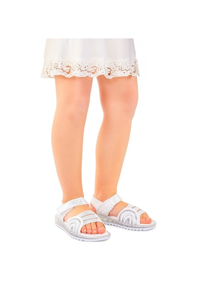 Kiko Kids Kız Çocuk Sandalet Arz 2352 Beyaz