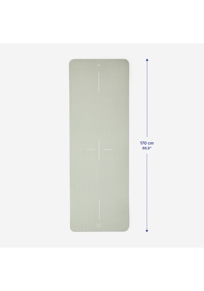Domyos Fitness Matı - 8 Mm - Açık Yeşil Bej