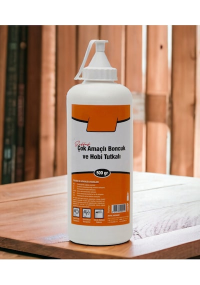 Çok Amaçlı Şeffaf Tutkal Hobi Yapıştırıcı Ahşap, Kumaş, Keçe, Kağıt Karton Süsleme Tutkalı 500gr