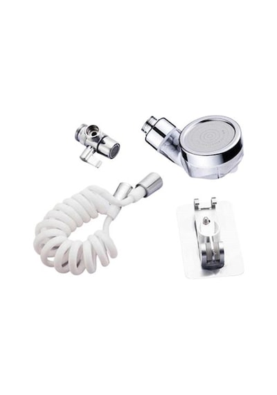Buffer 2 İn 1 Spiral Hortumlu Ayarlanabilir Hareketli Banyo Mutfak Lavabo Musluk Duş Başlığı