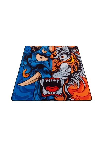 Katana 50x50 Cm 4 Mm Hybrid Gaming Oyuncu Mouse Pad Xl Half Oni Tiger