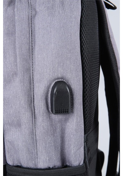 Ççs 51471 Unisex Laptop Bölmeli Çok Gözlü Seyahat Business Gri Sırt Çantası Gri