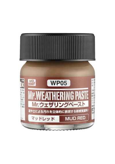 40 Ml. Mr.weathering Paste Mud Red Eskitme Macunu, Mr.hobby Wp05 Standart