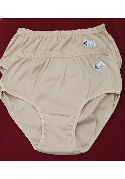 Gümüş İç Giyim Kadın Battal Boy Külot 2'li Paket 5xl Beden Ten