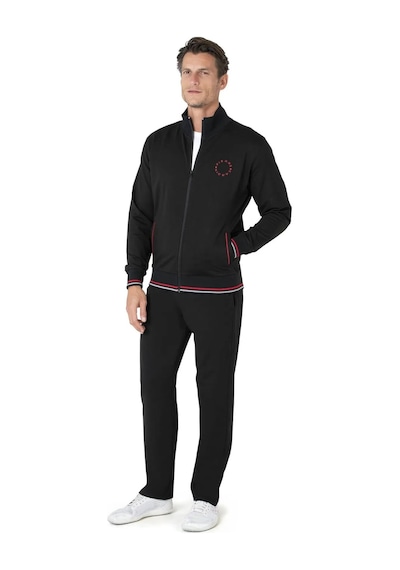 Pierre Cardin 7125 Erkek Uzun Kollu Dik Yaka Eşofman Takımı-siyah Siyah