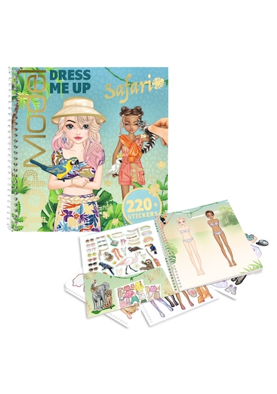 Dress Me Up Moda Tasarım Çıkarma Defteri Stickerlı Giydirme Aktivite Kitabı Çok Renkli